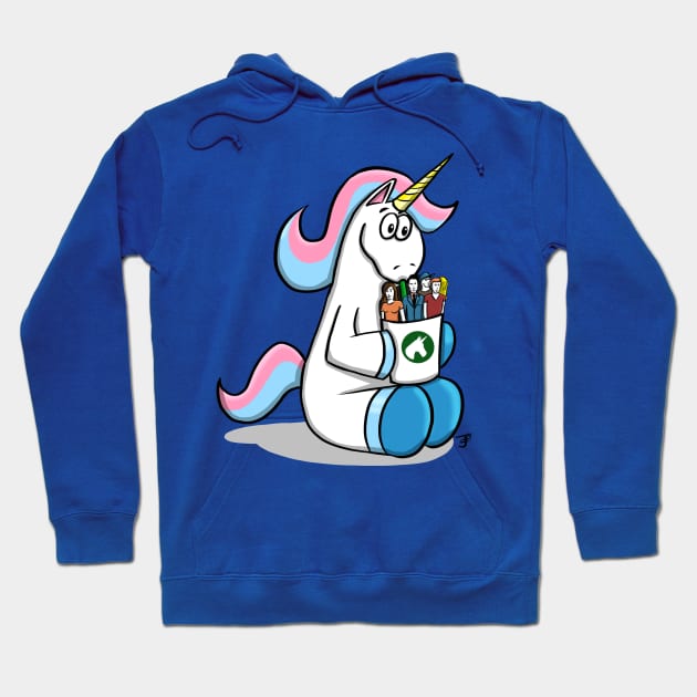 Unicorns Drink People Hoodie by jasonyerface